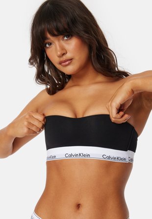 Calvin Klein Lightly Lined Bandeau Black Klær