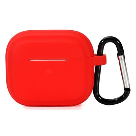 AirPods Pro 2 enkelt silikonfodral med karbinhake - Röd