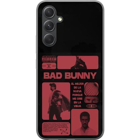 Kompatibelt Mobildeksel til Samsung Galaxy A55 Bad Bunny NFL-inspirert skjoldlogo med amerikansk fotball og stjerner