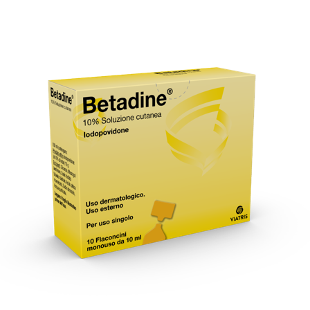 Betadine Soluzione Cutanea 10 Flaconcini Monouso 10ml