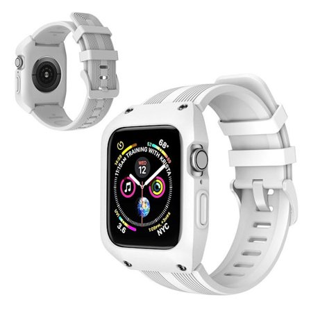 Apple Watch Series 5 40 mm klockarmband i silikon - Vit