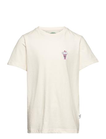Embrodery Tee T-shirt Beige Kronstadt