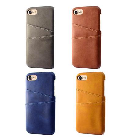 Exklusivt Skal Med Korthållare I Retro-design För Iphone 7 Röd