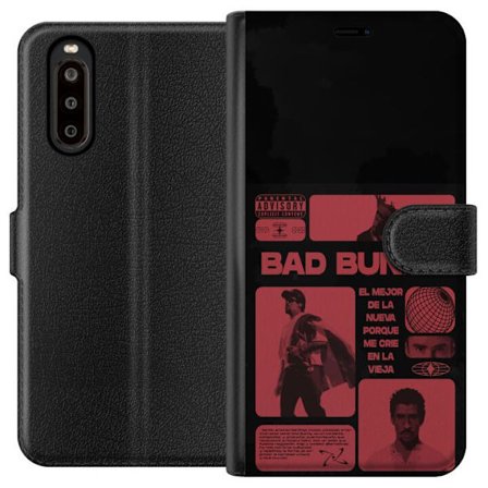 Kompatibelt Lommeboketui til Sony Xperia 10 II Bad Bunny NFL-inspirert skjoldlogo med amerikansk fotball og stjerner