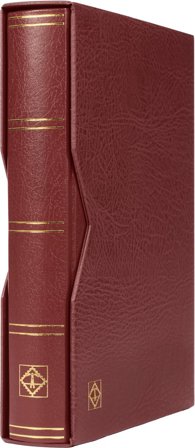 PREMIUM insticksbok og kassette - A4 - 64 sorte sider - Rød - Leuchtturm