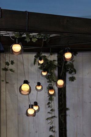 Jotex - Lyslenke solcelle Smoky Transparent - Kjøp Utebelysning hos Jotex