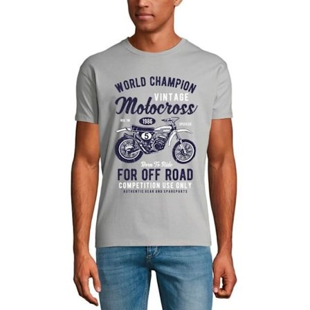 Vintage Motocross World Champion T-shirt för herrar - Born To Ride 1986 - World Champion Vintage Motocross - Born To Ride 1986