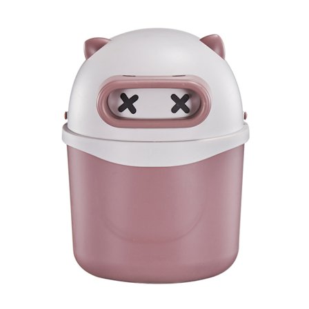 Dekorativ papirkurv med panda-motiv til skrivebord, sød papirkurv til kontor