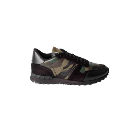 Valentino Garavani Camouflage Sneakers , Zwart , Heren , Maat: 39 EU