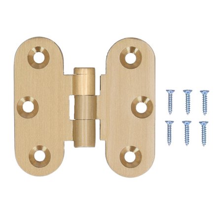 Skjult sammenleggbart messinghengsle for vintage skapdører og treboksar