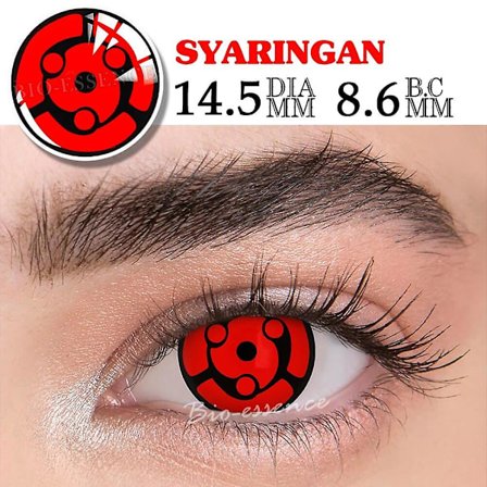 Tib 1 Par Deling Sharingan Kontaktlinser Til Øjne Cosplay Linser Anime Linse Uchiha Sasuke Kakashi Linser Anime Tilbehør (FMY)