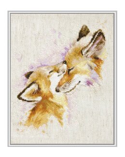 Stickpackung Bild Füchse