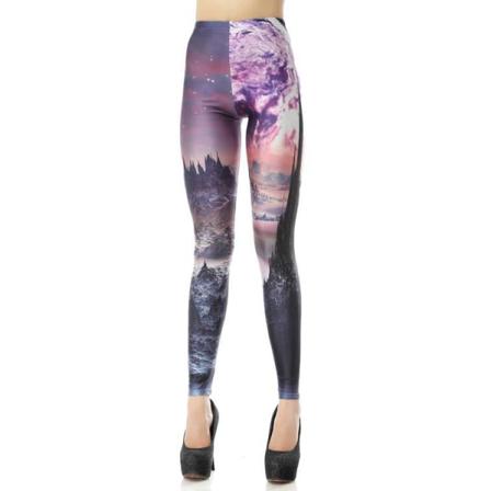 Naturmönstrade Leggings Multicolor Xl