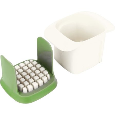 Håndholdt løkhakker og terningmaskin, avtakbar grønnsakshakker, liten grønnsakshakker, potetkutter, grønnsakshakker, kjøkkenutstyr