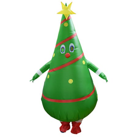 Oppblåsbar Julenisse Kostyme, Oppblåsbar Juletre Kostyme, Oppblåsbar Snømann Kostyme, Sceneopptredenkostyme