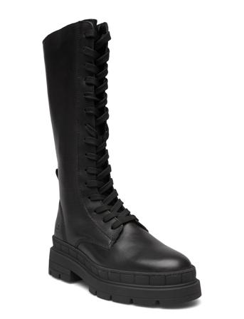 Woms Boots Korkeavartiset Saapikkaat Musta Tamaris
