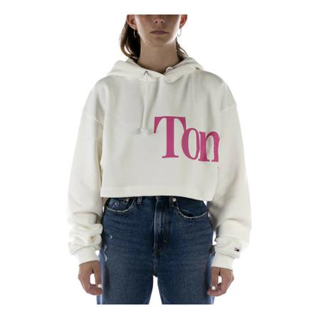 Tommy Hilfiger Hoodie Hvid, Dame