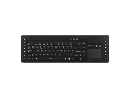 Deltaco TB-503 - tastatur - med styreplate - Nordisk - svart Inn-enhet
