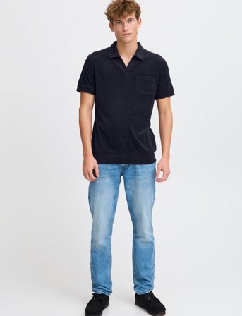 Casual Friday Cfrichie Frotté Polo - Navy - XL