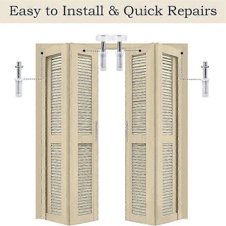 Topprulle og pivot for maskinvaresett for foldedører