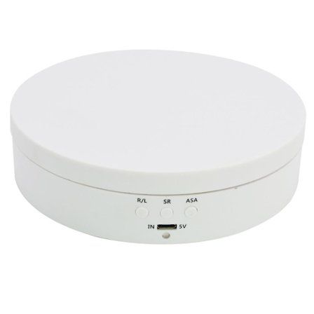 3 Hastigheter Elektrisk Roterende Display Stativ Speil Dreieskive Smykkeholder Batteri USB Strøm