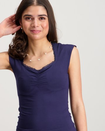 RYVLS Lace Tank Blå Toppar/Blusar Tjej - Kids Brand Store