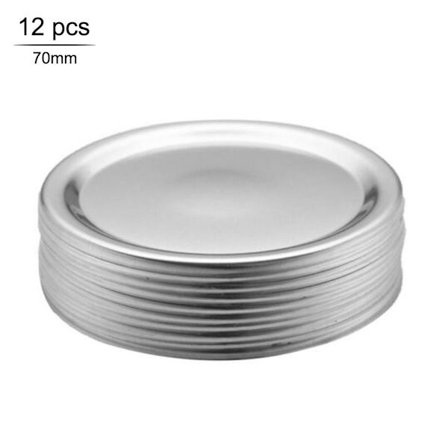 Konserveringslokk, 12-pakning med burklokk for oppbevaring