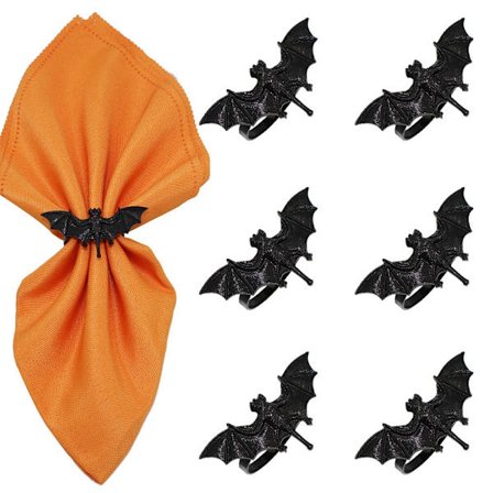 6 Stk Halloween Servietring Bat Servietring Metal Servietring