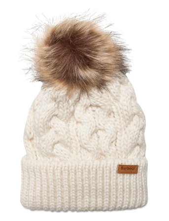 Barbour Barbour Penshaw Beanie Hat - White - ONE SIZE
