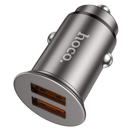 NZ1 Developer 36W dual port QC3.0 biloplader - Metalgrå Silver grey