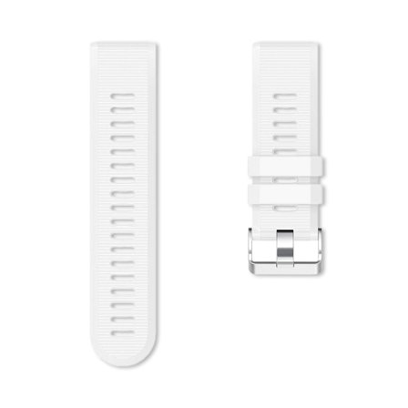 Silikonarmband till Garmin Fenix 5X/6X/7X med Quickfit 26mm - Vit | Armband Från Yedi
