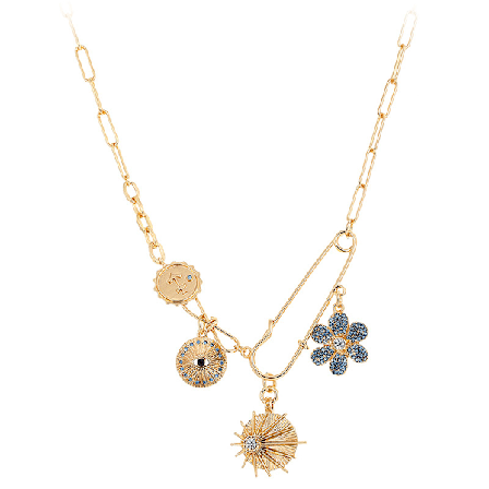 Mynt med hänge till kvinnor, myntset med diamantpräglad present till kvinnor