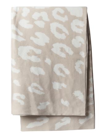 Teppe Leopard Home Textiles Cushions & Blankets Blankets & Throws Beige WILMA & LOUISE