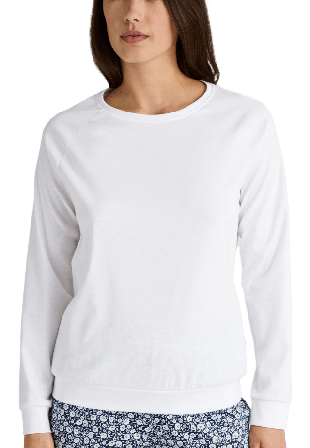 Calida Favourites Sleep Långärmad T-shirt 15157 Linnen Dam Vit S