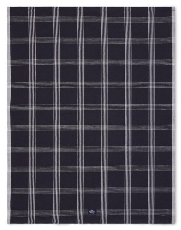 Lexington Kjøkkenhåndkle Checked Lin-Bomull svart-hvit_50x70