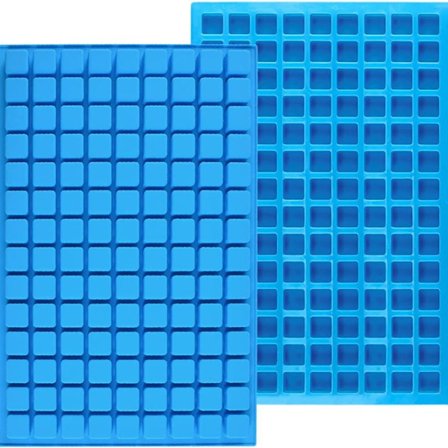 Firkantede silikonformer for godteri, 126 hulrom, mini silikonformer
