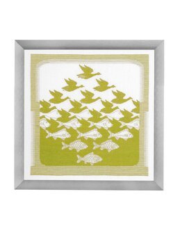 Billede Fugle og fisk turkis - Permin