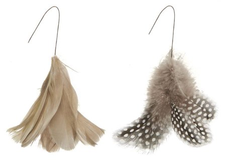 Ib Laursen Pyntefjær Brune 2stk