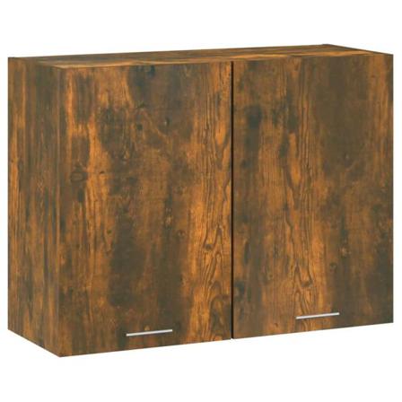 Vidaxl Väggskåp Rökfärgad Ek 80x31x60 Cm Konstruerat Trä Brun