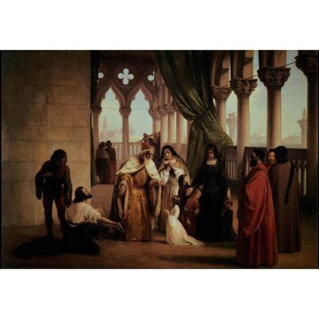 The Two Foscari, Francesco Hayez Brun