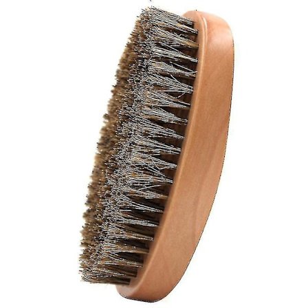 Mænds Naturlig Rund Svinbørste Skæg Hårbørster Kam