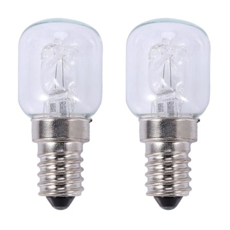 2x E14 Højtemperatur Pære 500 Grader 25w Halogen Bubble Ovn Pære E14 250v 25w Kvarts Pære
