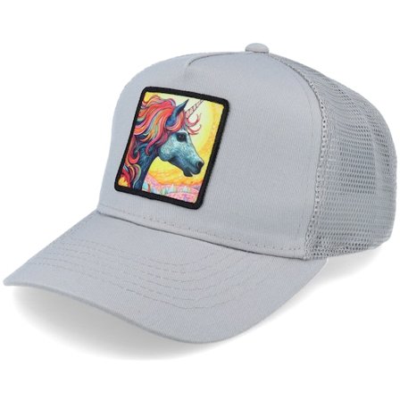Kinder Unicorns - Grau trucker Cap - Kinder Unicorn Sunset Grey Trucker @ Hatstore