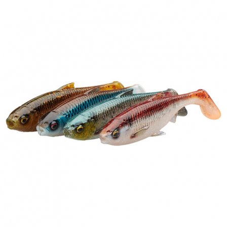 Savage Gear 3D River Roach (4-pack) 10cm 10g - Clear Water Mix