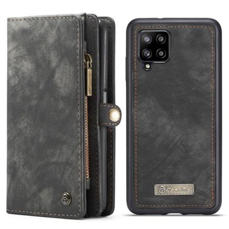 CaseMe Samsung Galaxy A12 5G Pung med Lynlås - Sort Black
