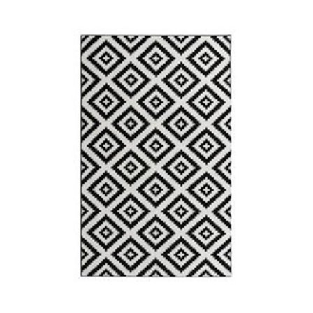 Sittpuff - TECH DISCOUNT - Talva - 160 x 230 cm - 100% polypropylen - Svart