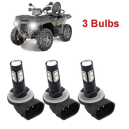 3 kpl Atv-ajovalon LED-polttimot 150w 3600lm 6000k Valkoinen Tehokas Lamput Polaris Sportsman 110 300 400 450 500 550 570 600 700