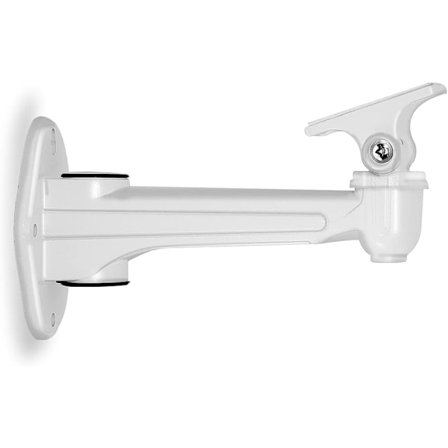 Mini veggprojektorfeste, bæreevne 3 kg | Lengde 16-20 cm | Aluminiumsmateriale, for CCTV/kamera/projektor/webkamera - 360° rotasjon (hvit)