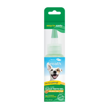 TropiClean - Fresh Breath peanøttsmør munnpleiegel 59 ml - Hund - Hundepleie & kosttilskudd - Tannpleie - ZOO.no