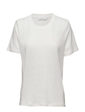 Agnes Tee 6680 T-shirts & Tops Short-sleeved Valkoinen Samsøe Samsøe